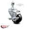 Service Caster 3 Inch Hard Rubber Wheel Swivel 12mm Threaded Stem Caster with Brake SCC SCC-TS20S314-HRS-TLB-M1215 - alternate 3